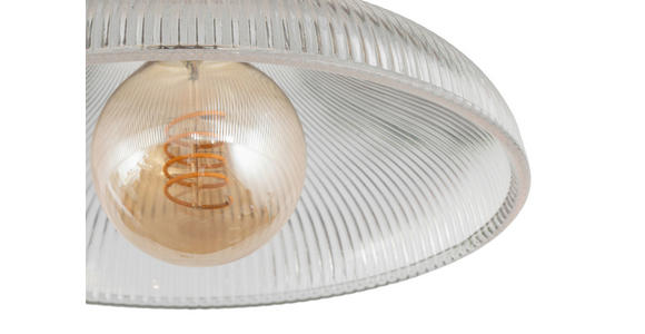 HÄNGELEUCHTE 24,5/117 cm - Klar, Trend, Glas/Metall (24,5/117cm) - Novel