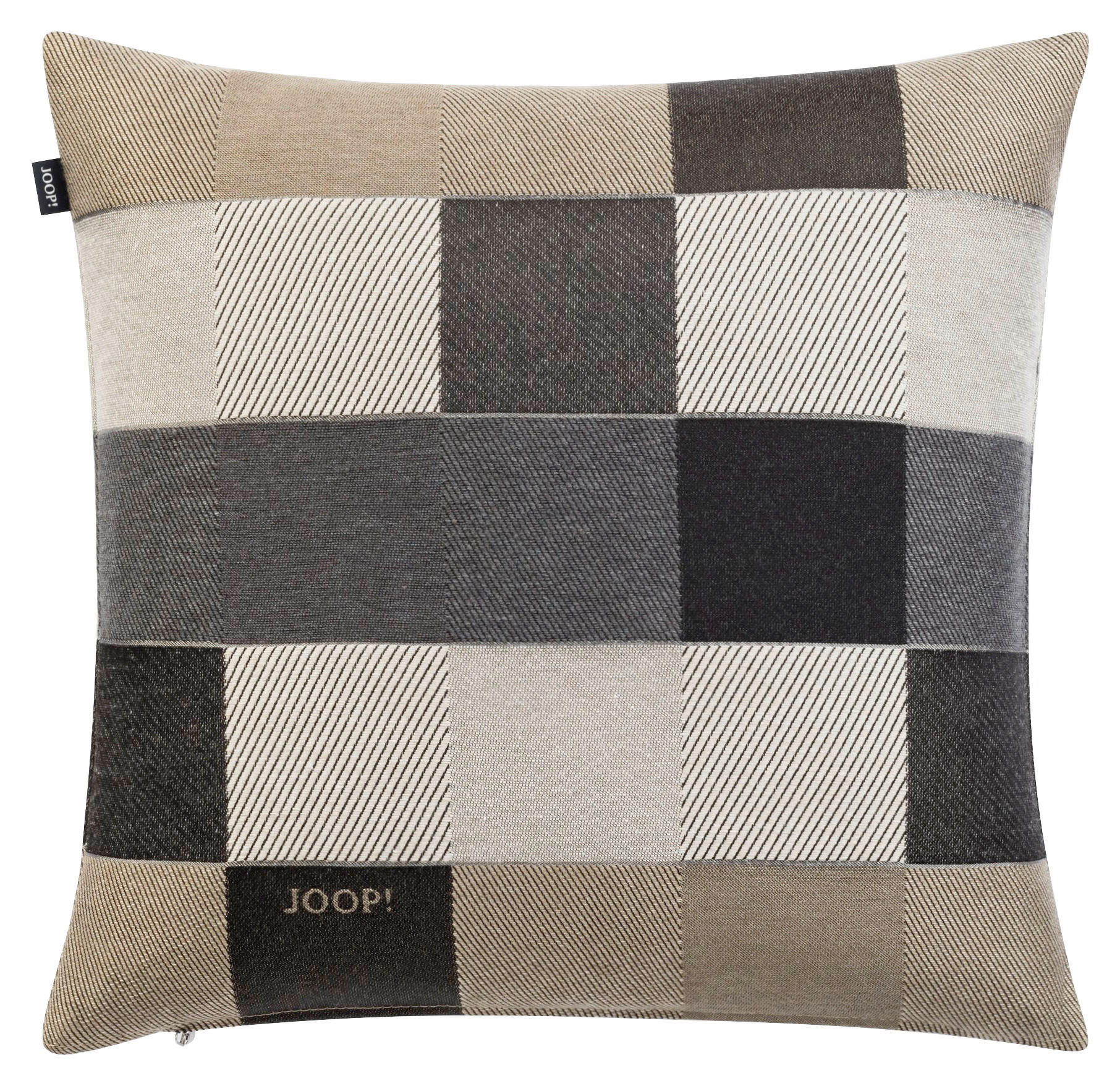POTAH NA POLŠTÁŘ 40/40 cm - šedá/antracitová, Konvenční, textil (40/40cm) - Joop!