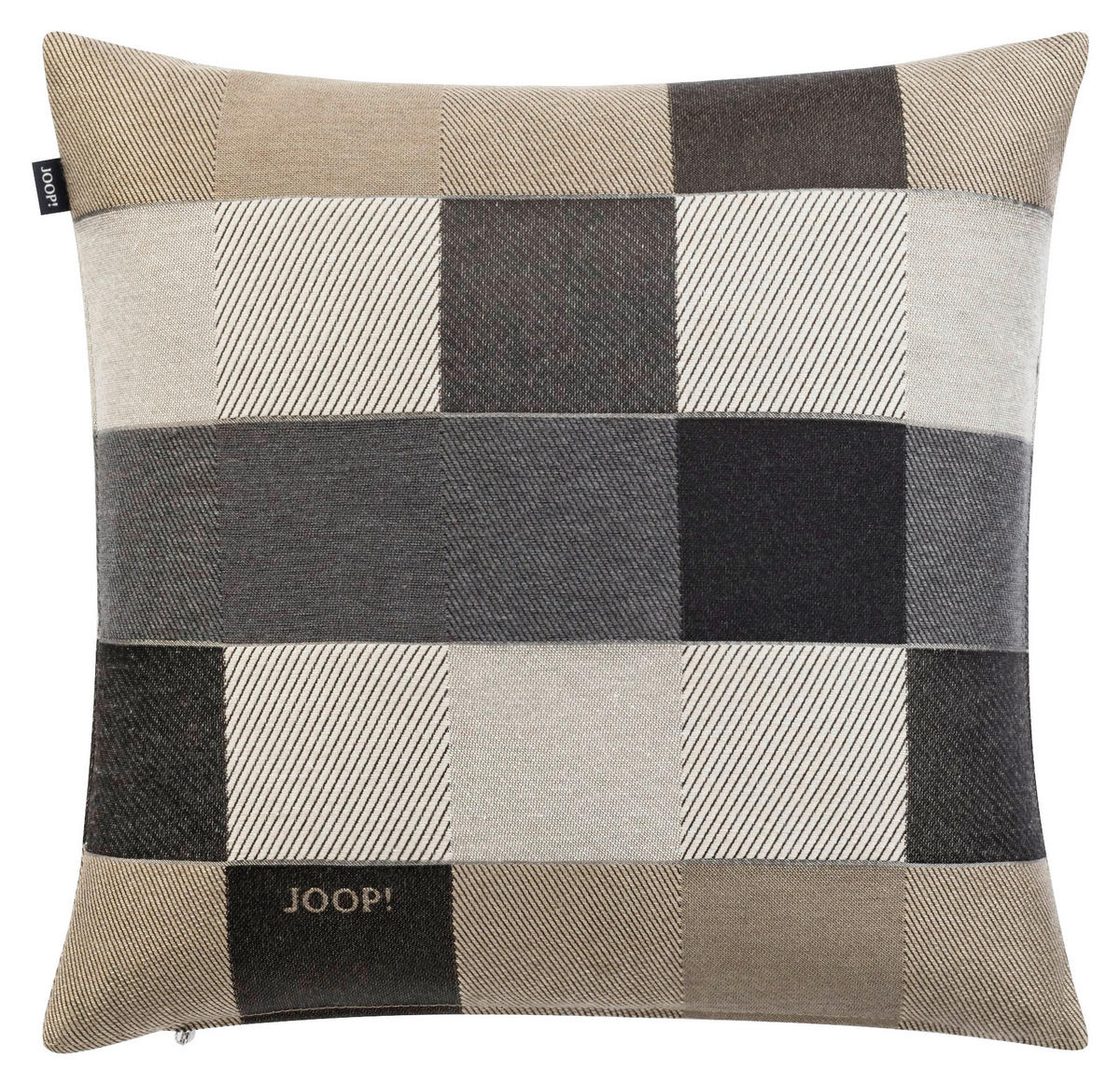 KISSENHÜLLE Mosaic 40/40 cm  - Anthrazit/Braun, KONVENTIONELL, Textil (40/40cm) - Joop!