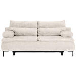 BOXSPRINGSOFA  in Webstoff Beige  - Beige/Schwarz, Design, Textil/Metall (202/93/100cm) - Novel