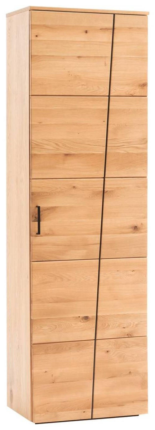 GARDEROBENSCHRANK  in 60/198/40 cm  - Eichefarben/Schwarz, Natur, Holz/Holzwerkstoff (60/198/40cm)