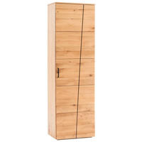 GARDEROBENSCHRANK  in 60/198/40 cm  - Eichefarben/Schwarz, Natur, Holz/Holzwerkstoff (60/198/40cm)