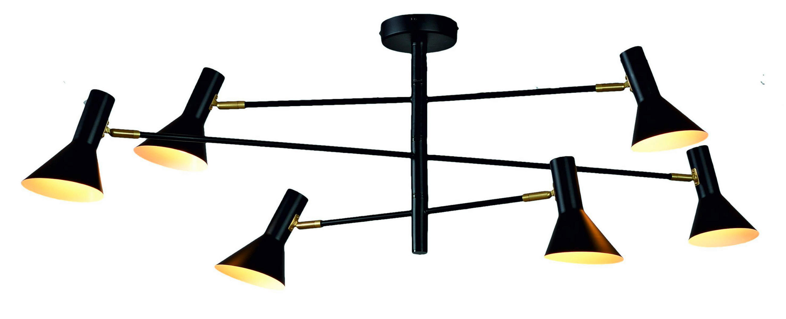 DECKENLEUCHTE  124/39 cm    - Schwarz, Design, Metall (124/39cm) - It's about Romi