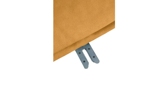 SOFAELEMENT in Flachgewebe Currygelb  - Currygelb/Schwarz, KONVENTIONELL, Kunststoff/Textil (125/66/155cm) - Carryhome