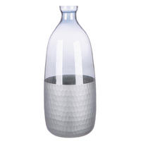 VASE  - Silberfarben/Grau, Basics, Glas (13/13/33cm)