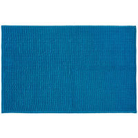BADEMATTE YLVI Petrol 50/80 cm  - Petrol, Basics, Kunststoff/Textil (50/80cm) - Boxxx