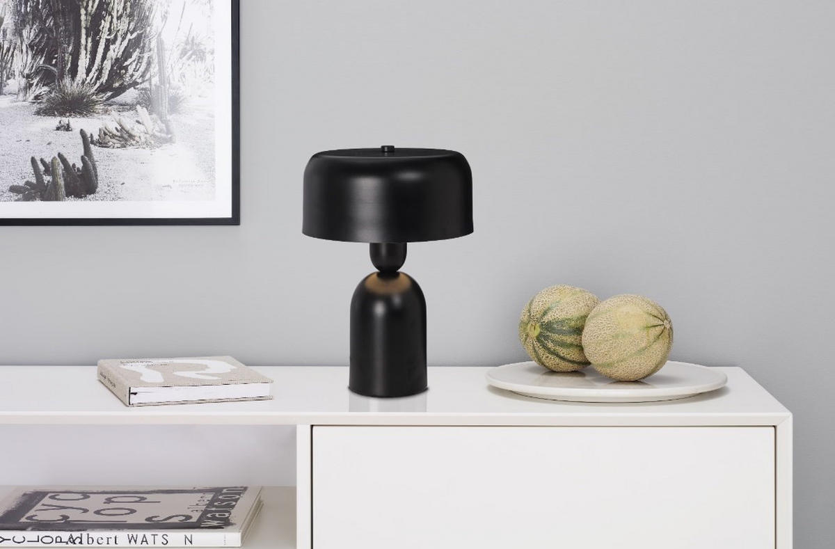 BORDSLAMPA 22/31,5 cm   - svart, Design, metall (22/31,5cm)