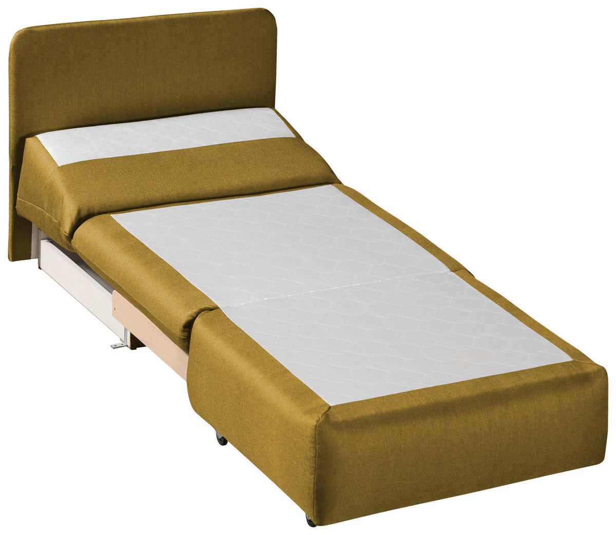 SCHLAFSESSEL in Flachgewebe Currygelb  - Currygelb, Design, Textil (90/89/83cm) - Novel