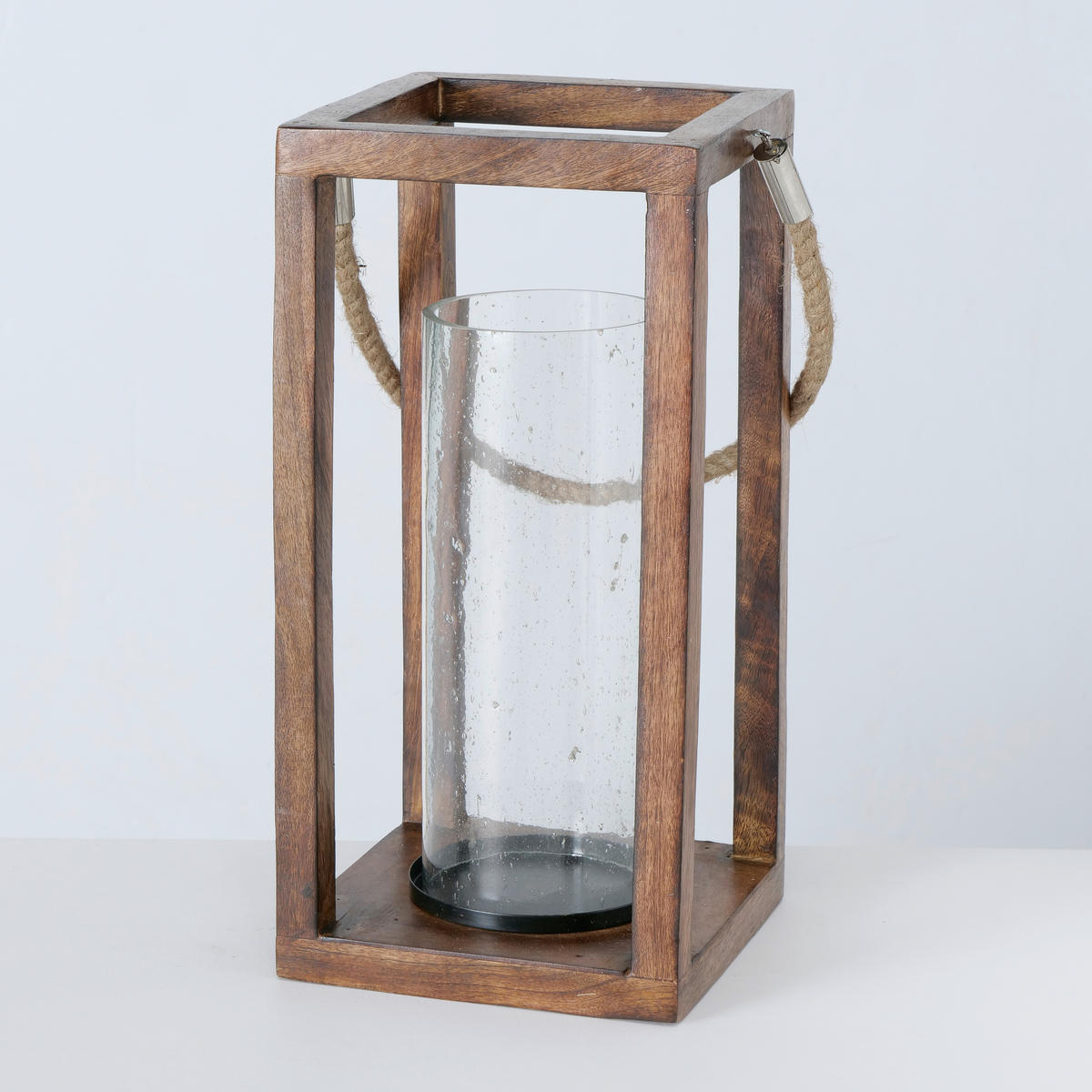 WINDLICHT  - Design, Glas/Holz (20/20/42cm) - Boltze Home
