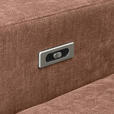 ECKSOFA in Chenille Altrosa  - Schwarz/Altrosa, KONVENTIONELL, Textil/Metall (264/178cm) - Hom`in