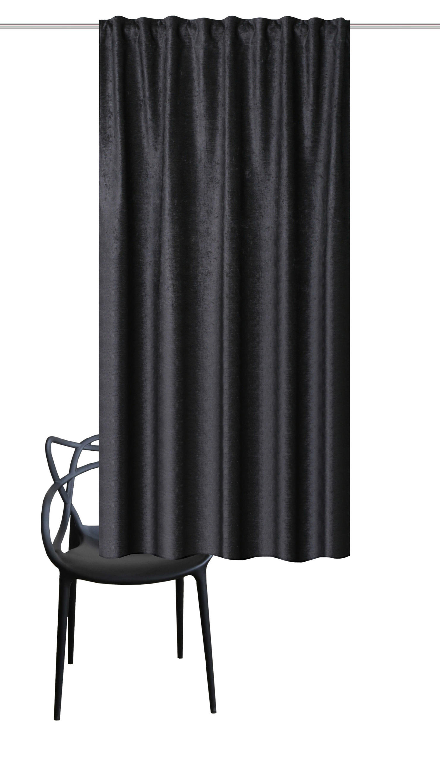 FERTIGVORHANG  blickdicht  135/175 cm   - Anthrazit, Basics, Textil (135/175cm)