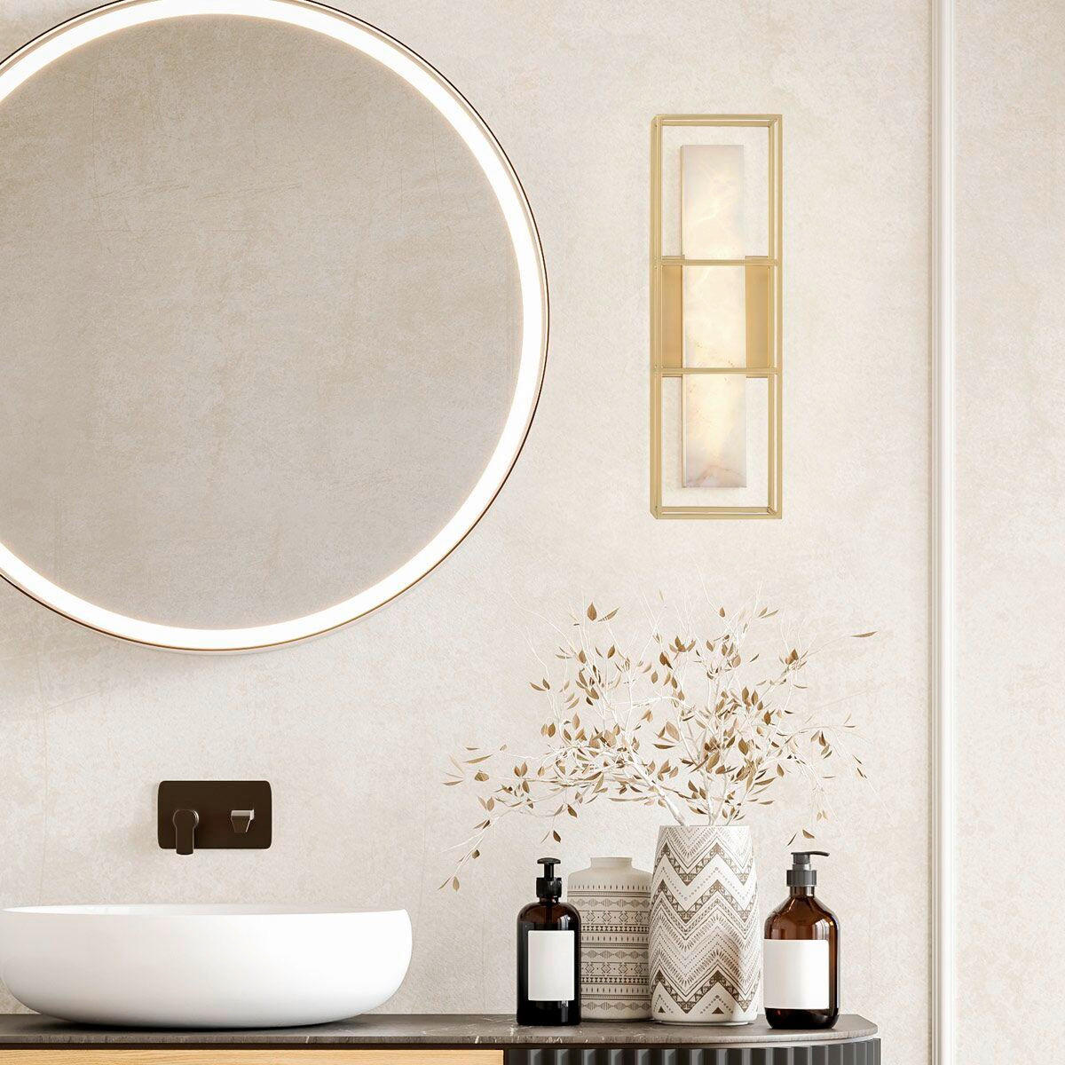 LED-WANDLEUCHTE    - Goldfarben, KONVENTIONELL, Glas/Metall (40,6/12,7/11,5cm) - Elstead Lighting