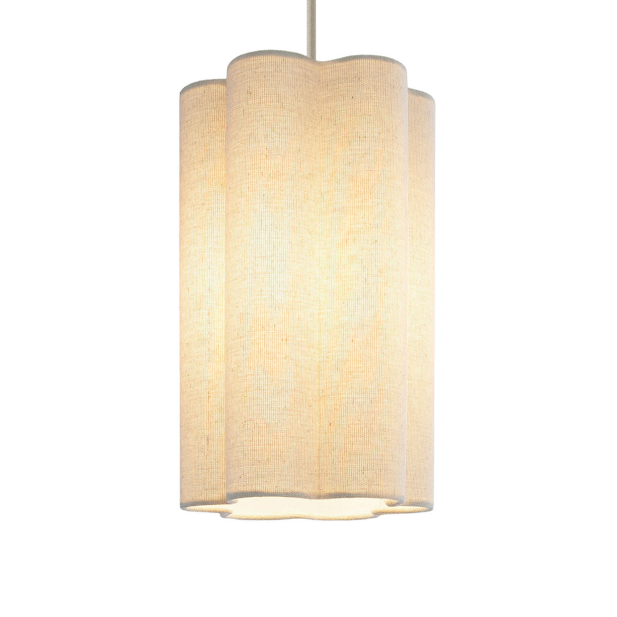 HÄNGELEUCHTE 73.5/15/120 cm  - Beige, Trend, Kunststoff/Textil (73.5/15/120cm) - Novel