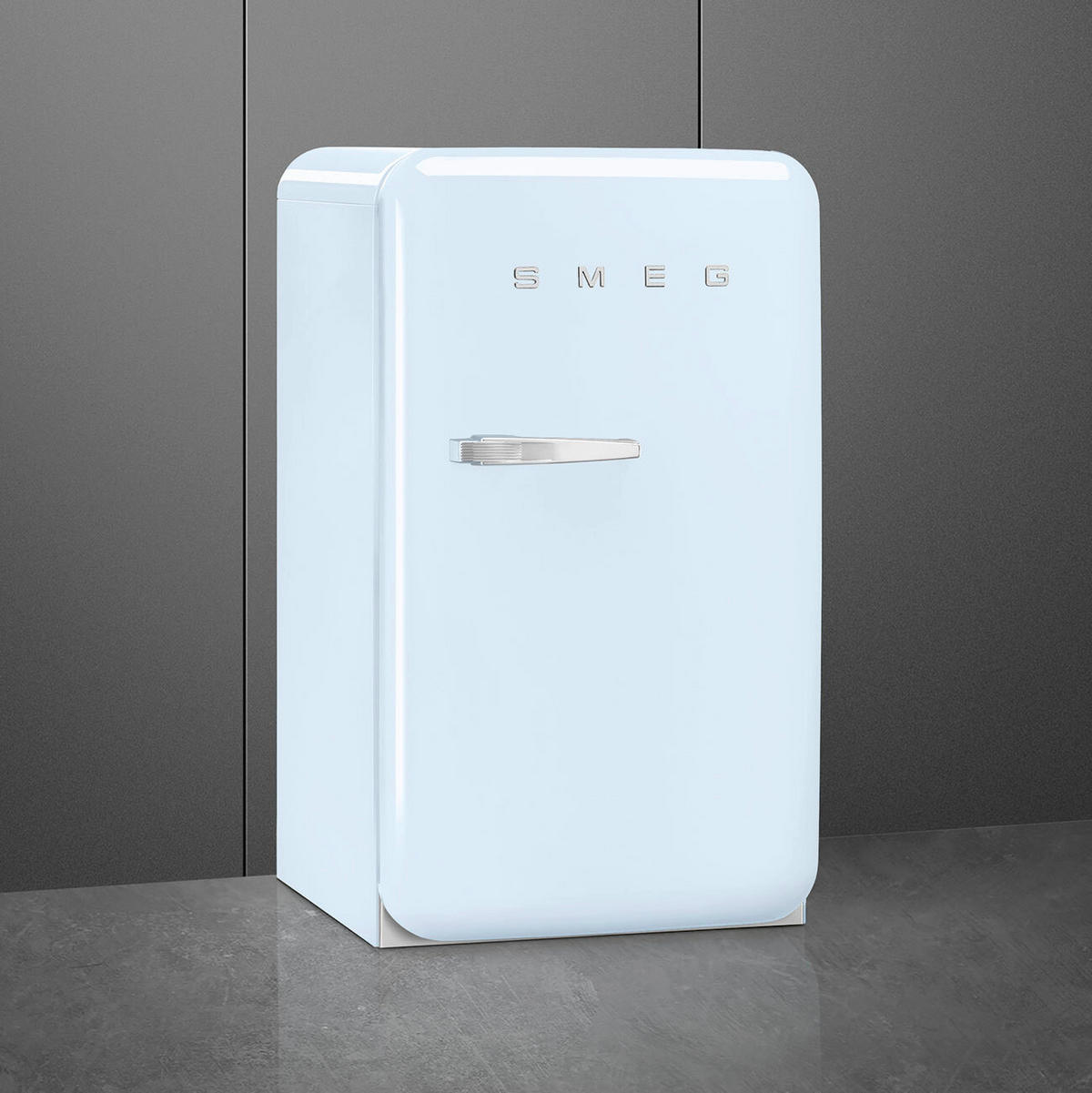 KÜHLSCHRANK 54.5/97.0/70.1 cm  - Pastellblau, Trend, Metall (54.5/97.0/70.1cm) - SMEG