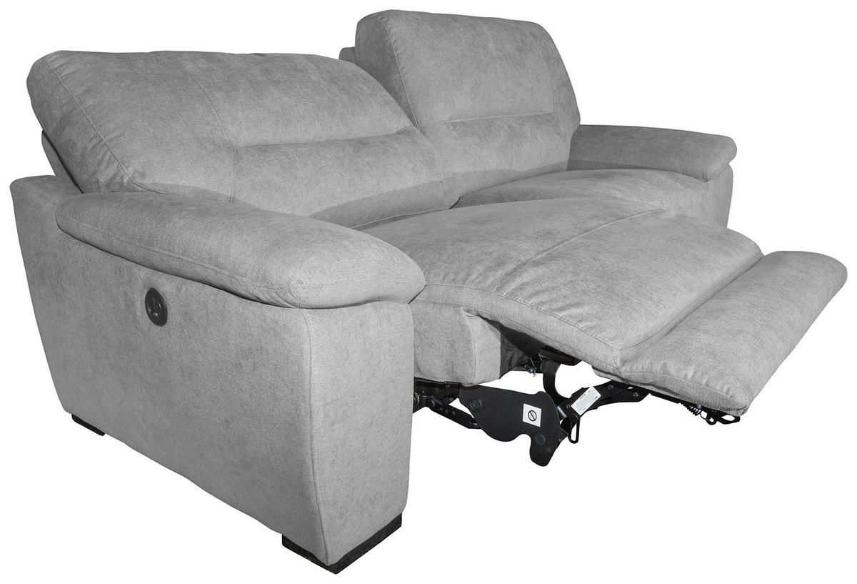 3-SED,  siva tekstil  - siva/črna, Design, tekstil (216/97/100cm) - Novel