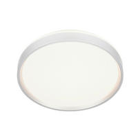 LED-DECKENLEUCHTE 38 cm  - Alufarben/Weiß, Trend, Kunststoff/Metall (38cm) - Novel