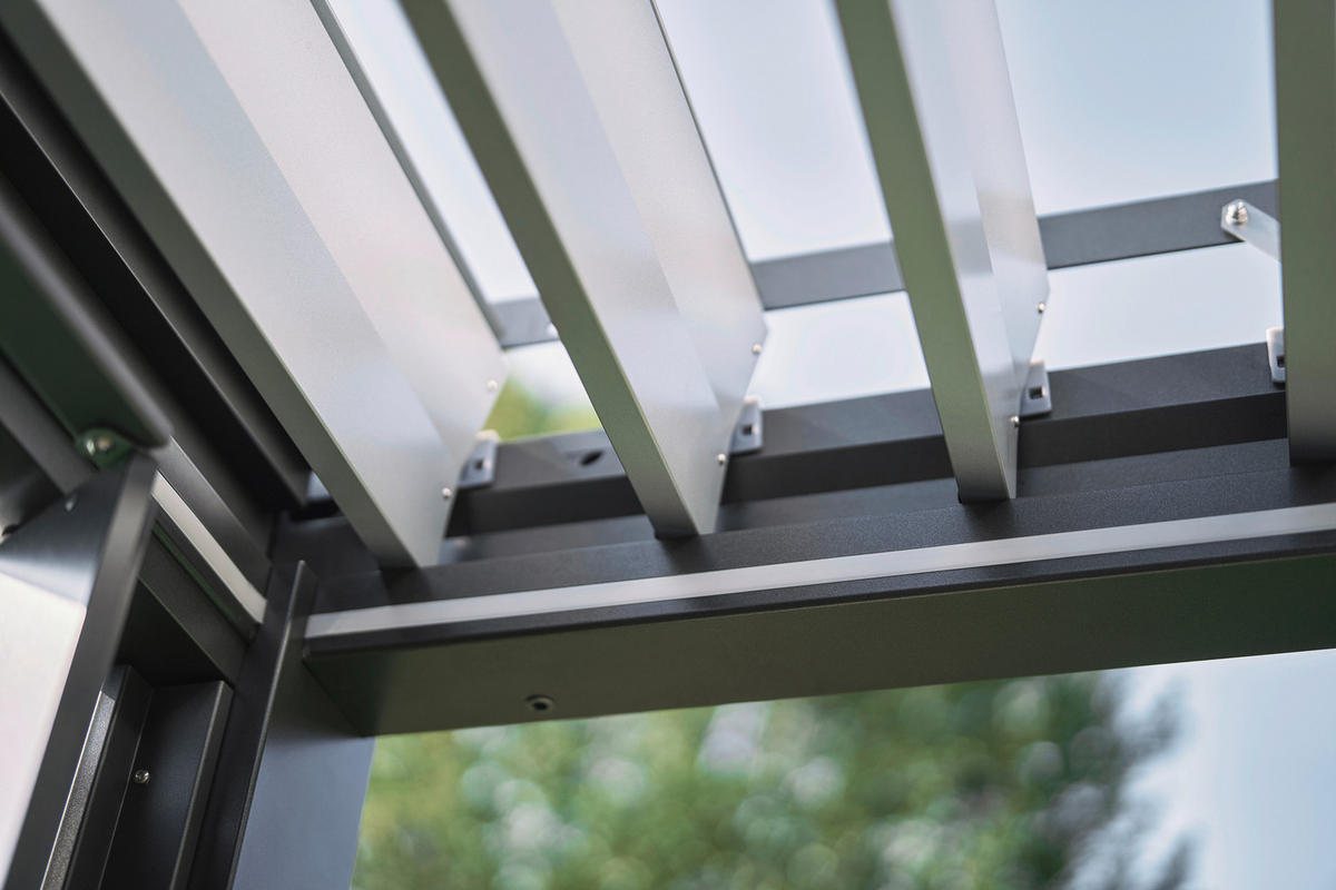 PAVILLON - Grau, Design, Metall (404,5/264/312cm) - Biohort