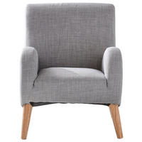 DETSKÉ KRESLO  - svetlosivá, Basics, textil (45/55,5/55,5cm) - Jimmylee