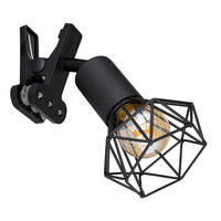 KLEMMLEUCHTE - Schwarz, Basics, Kunststoff/Metall (13/9.2/18.8cm) - Globo