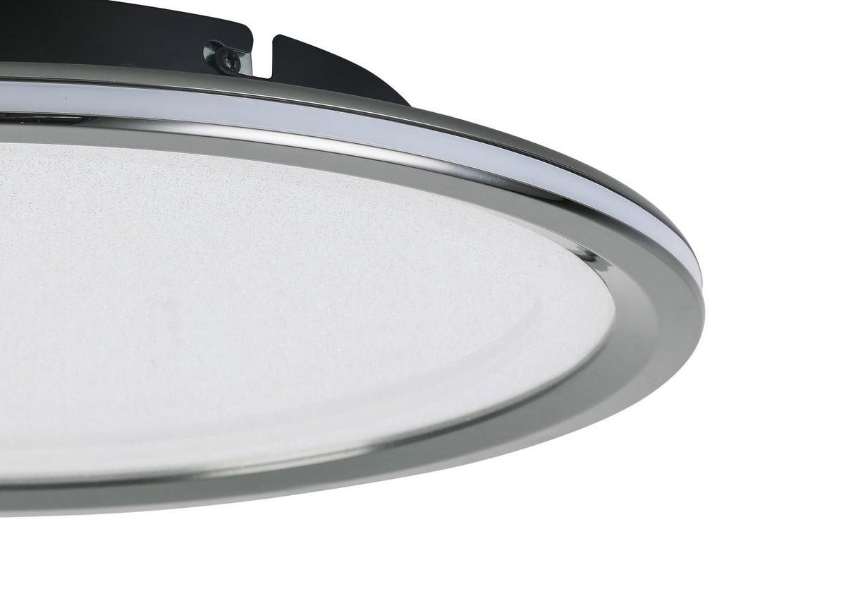 LED-DECKENLEUCHTE  40/6 cm    - Chromfarben/Schwarz, Trend, Kunststoff/Metall (40/6cm) - Novel