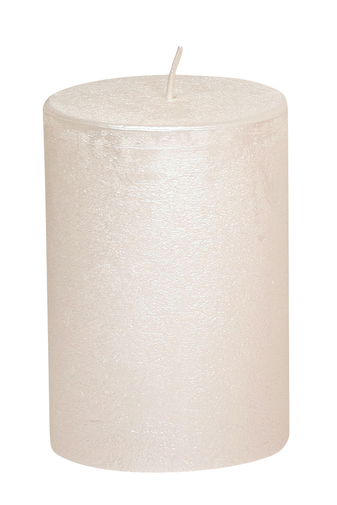STUMPENKERZE 6,8/10 cm  - Weiss, Konventionell (6,8/10cm)