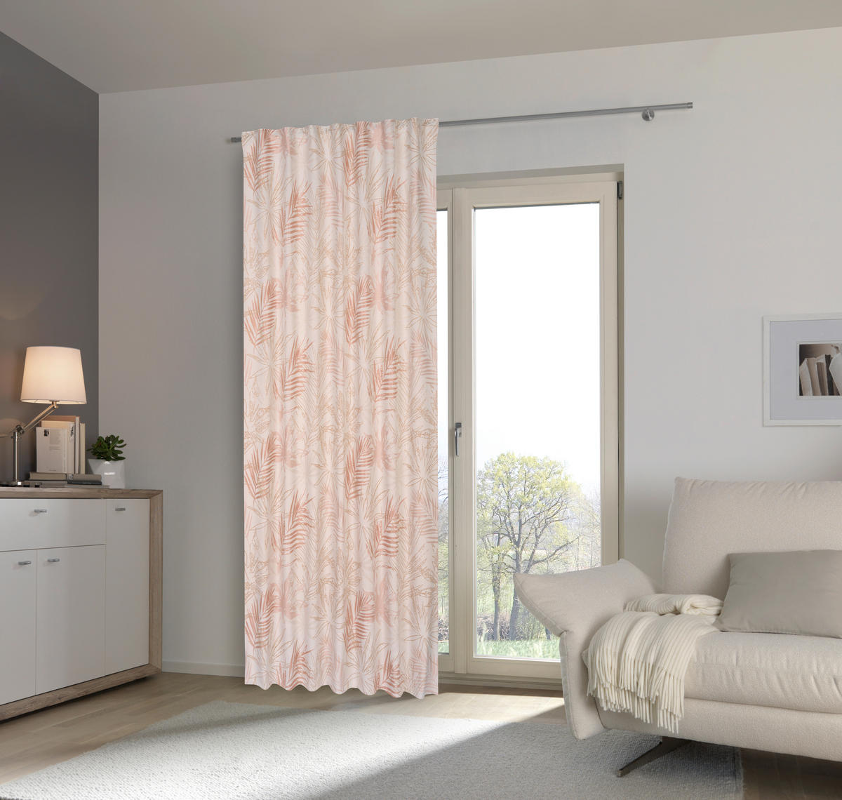 FERTIGVORHANG blickdicht  - Rosa, KONVENTIONELL, Textil (140/245cm) - Esposa