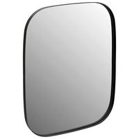 OGLINDĂ DE PERETE 70/90/2 cm    - negru, Design, sticlă/metal (70/90/2cm) - MID.YOU