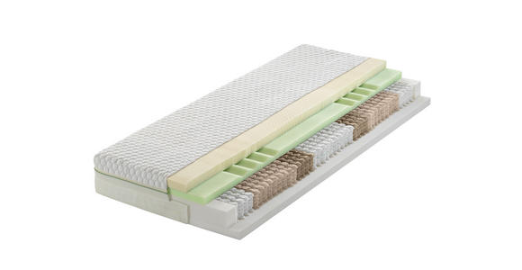 GEL-TASCHENFEDERKERNMATRATZE 90/200 cm Höhe ca. 24 cm  - Weiß, Basics, Textil (90/200cm) - Dieter Knoll