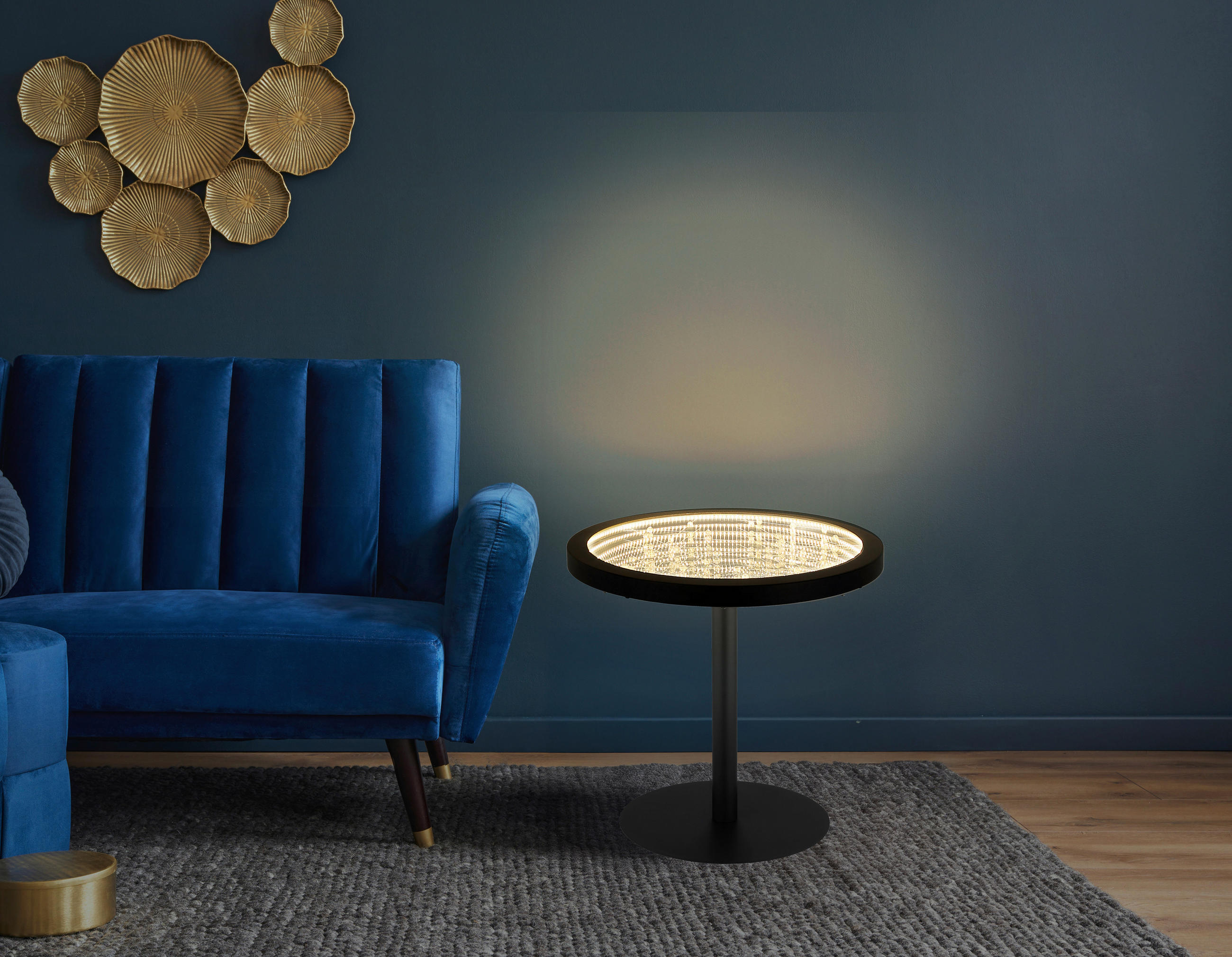 NAMIZNA LED-SVETILKA  BRYON  50/47,5 cm           - prozorno, Design, umetna masa/steklo (50/47,5cm) - Globo