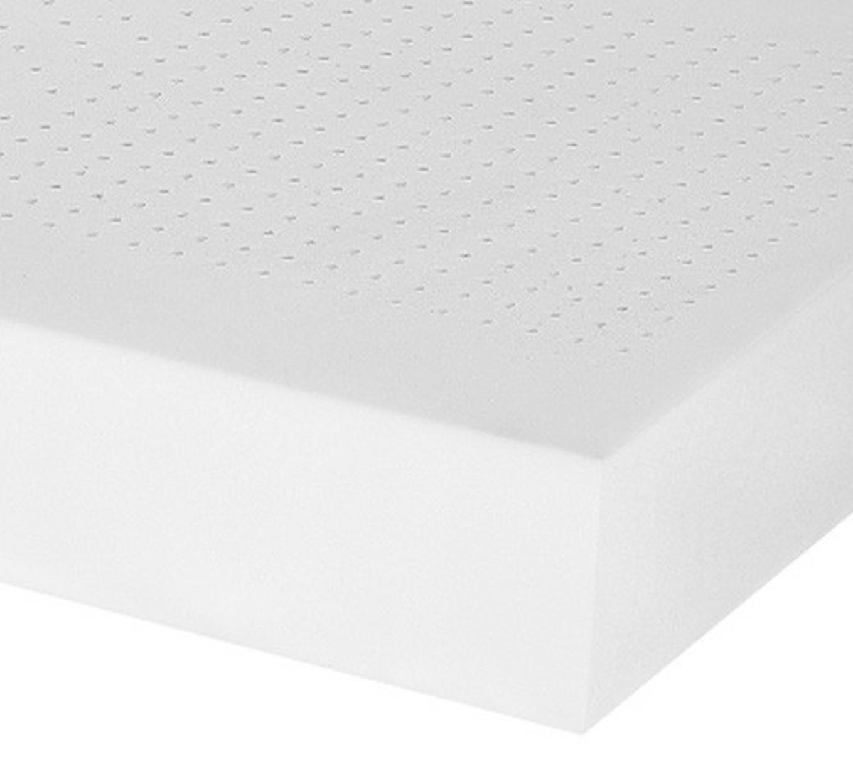 KALTSCHAUMMATRATZE 90/200 cm Höhe ca. 15 cm 5 -Zonen - Weiß, Basics, Textil (90/200cm) - P & B