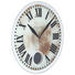 WANDUHR Rostfarben, Weiß 43 cm - Rostfarben/Weiß, Basics, Glas (43cm) - Nextime