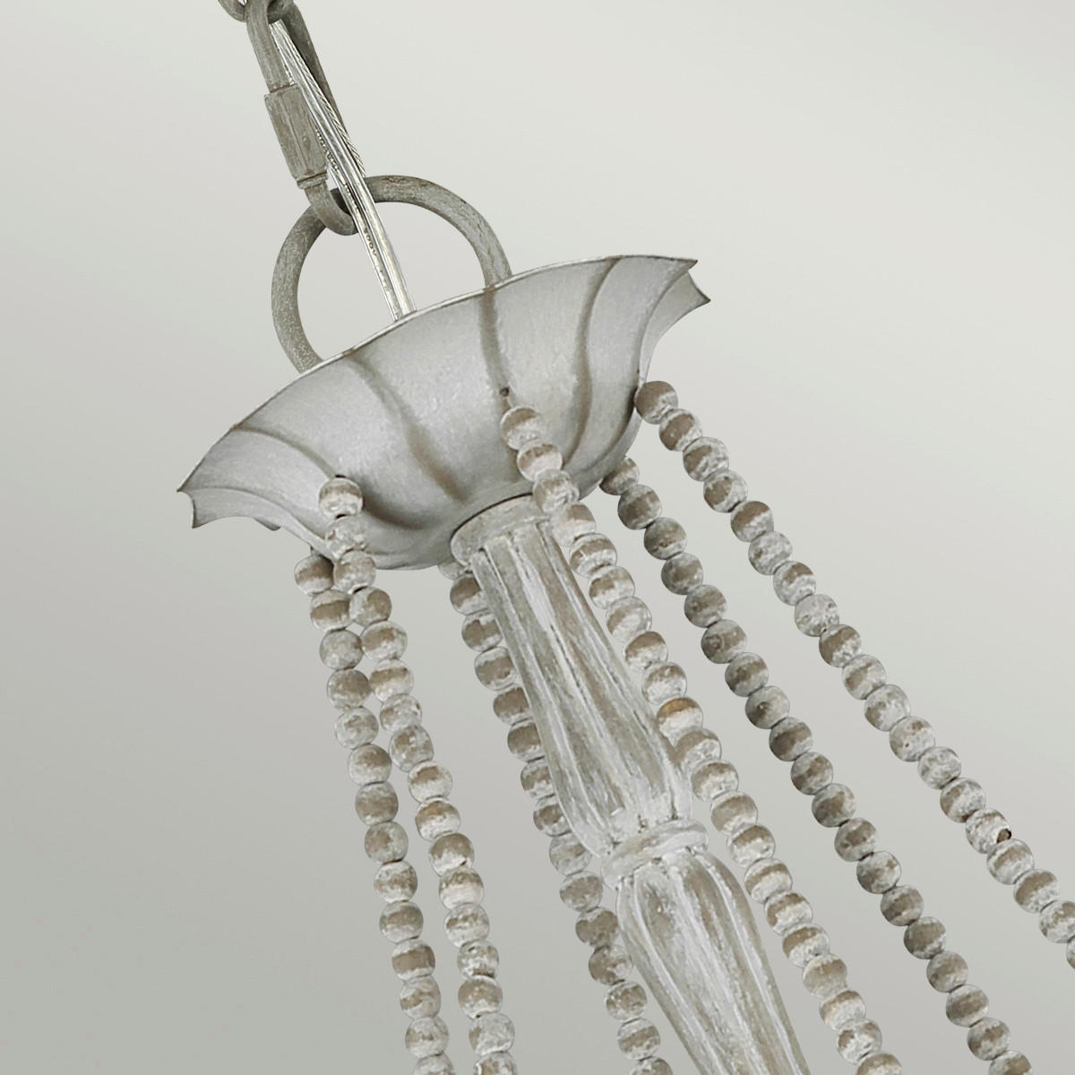 KRONLEUCHTER 71.1/83.9 cm    - Hellgrau, Konventionell, Holz/Metall (71.1/83.9cm) - Elstead Lighting