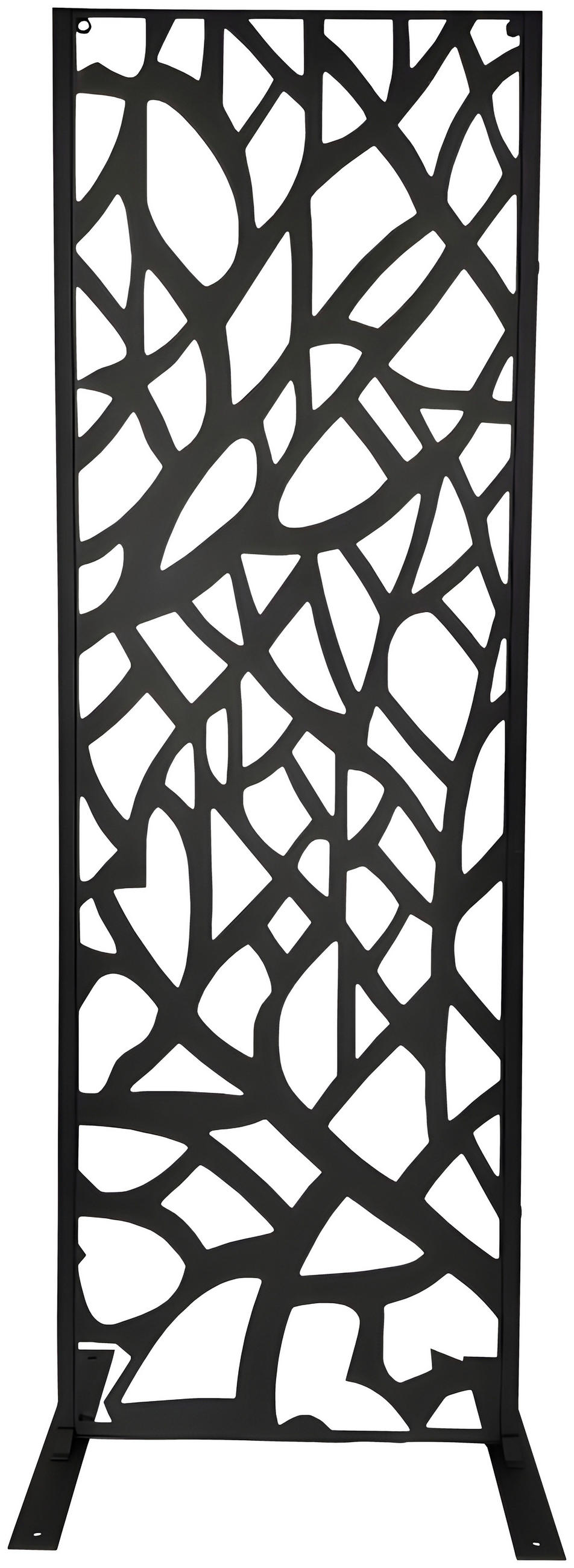 SICHTSCHUTZ - Schwarz, MODERN, Metall (50/150cm) - P & B
