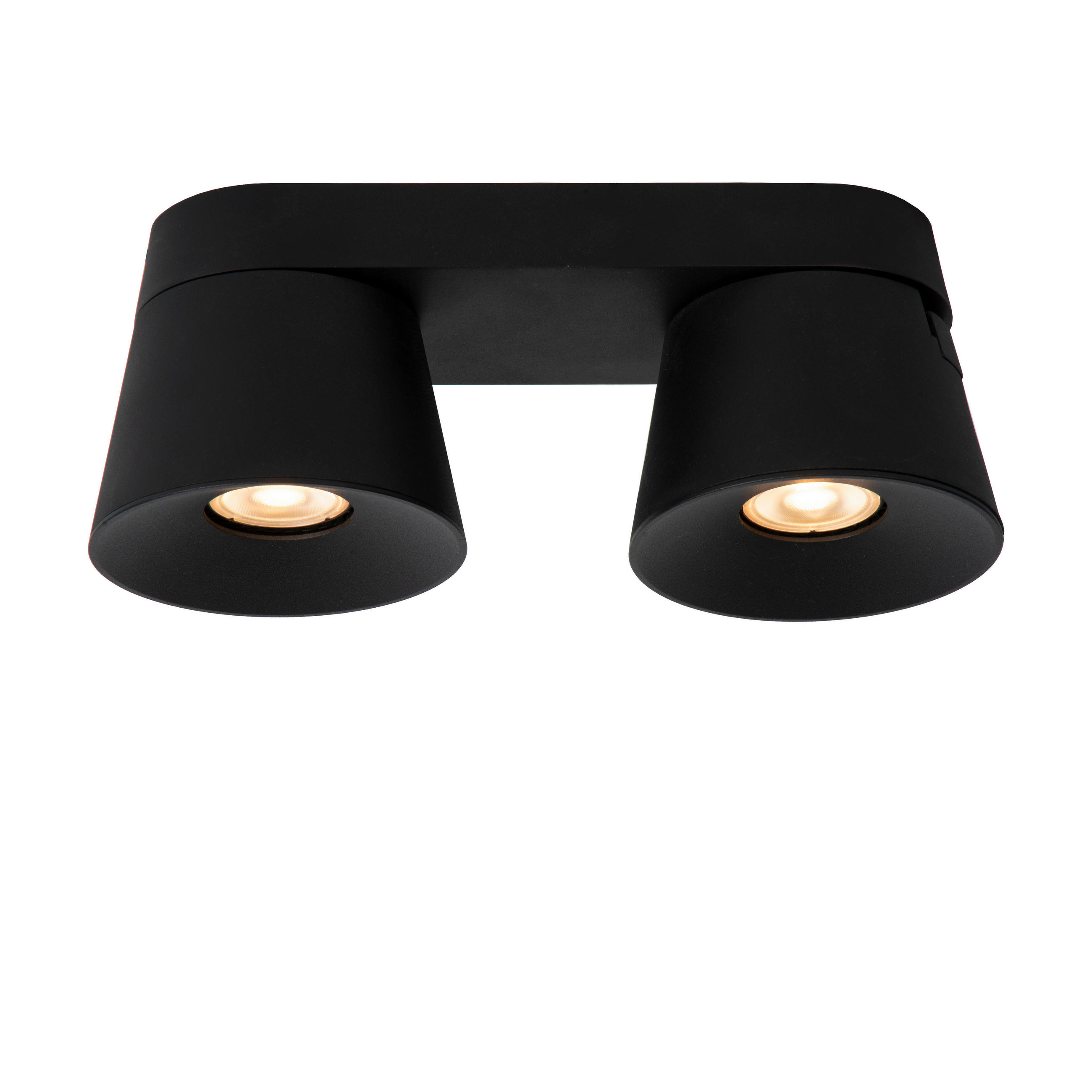 STRAHLER Trigono 22.5/10.5/9.8 cm   - Schwarz, KONVENTIONELL, Metall (22.5/10.5/9.8cm) - Lucide