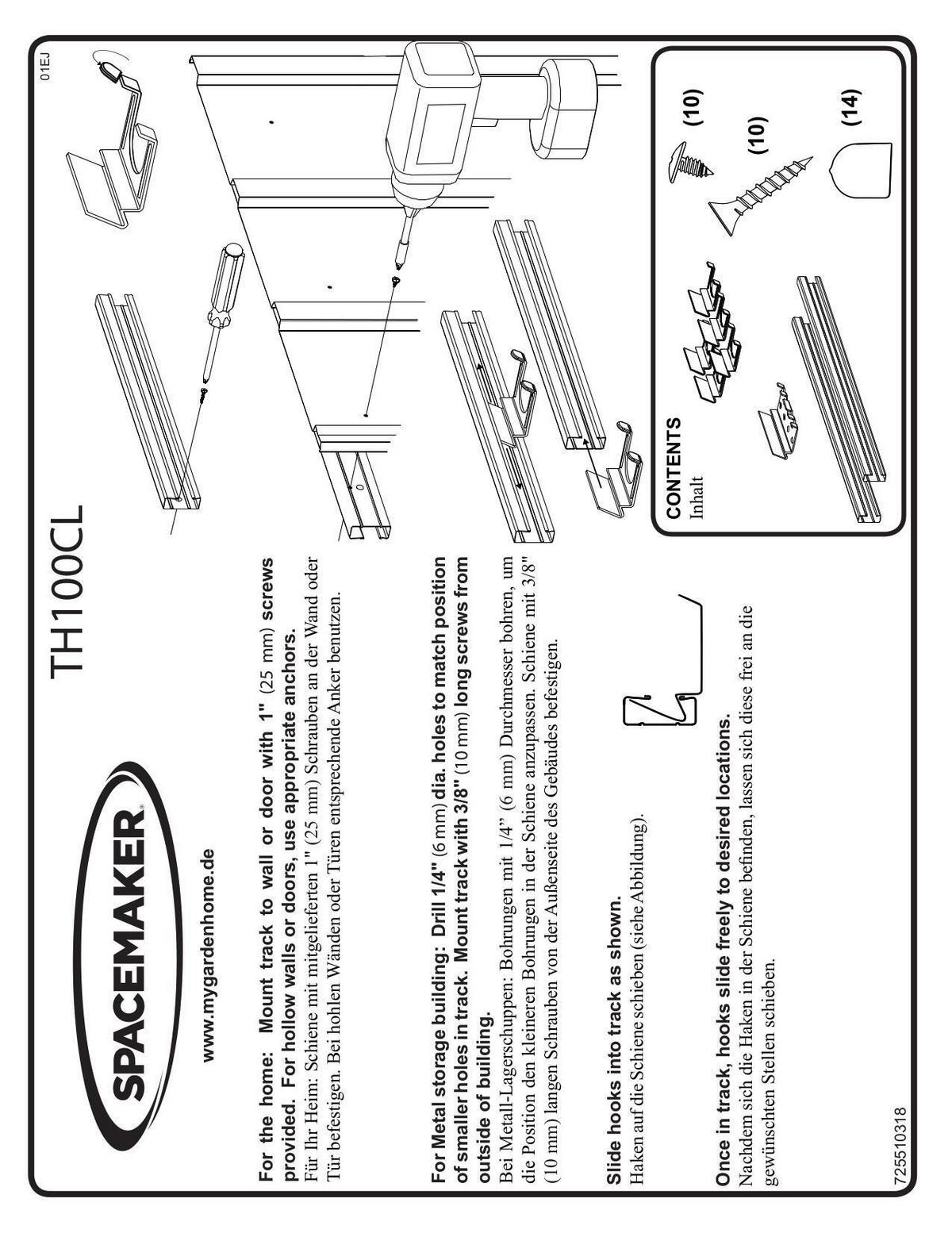 GERÄTEHALTER 65/0/0 cm  - Silberfarben, Basics, Metall (65/0/0cm)