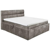BOXBETT 180/200 cm  in Greige  - Greige/Schwarz, Konventionell, Kunststoff/Textil (180/200cm) - Modante
