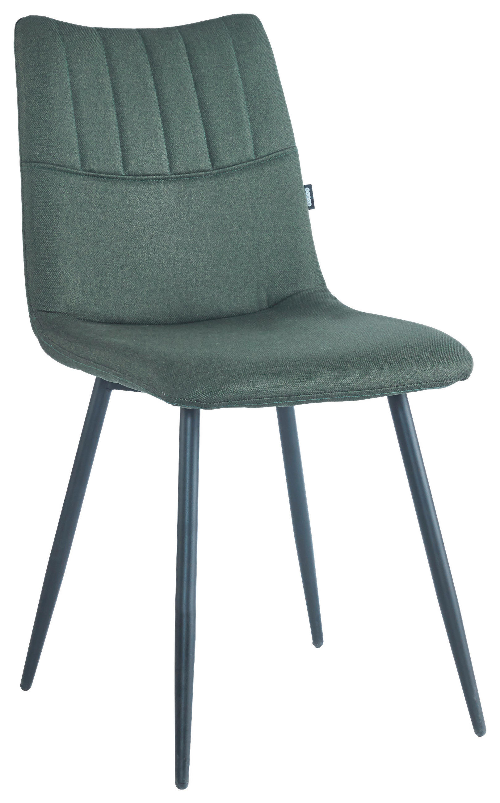 STOL, kovina, tekstil zelena, črna  - črna/zelena, Design, kovina/tekstil (45/89/58cm) - Boxxx