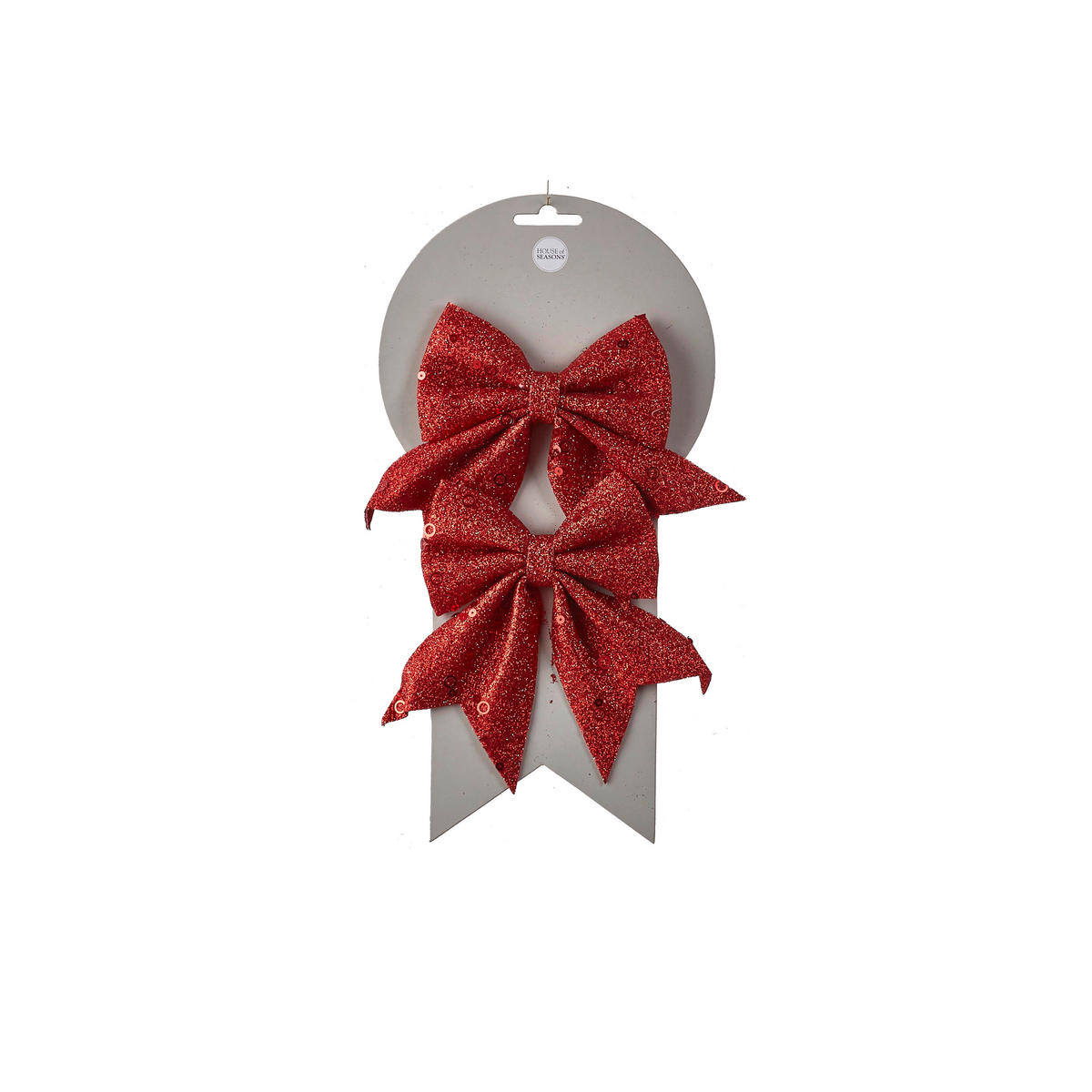 VISEĆA DEKORACIJA - crvena, Osnovno, plastika (13/12cm) - X-Mas