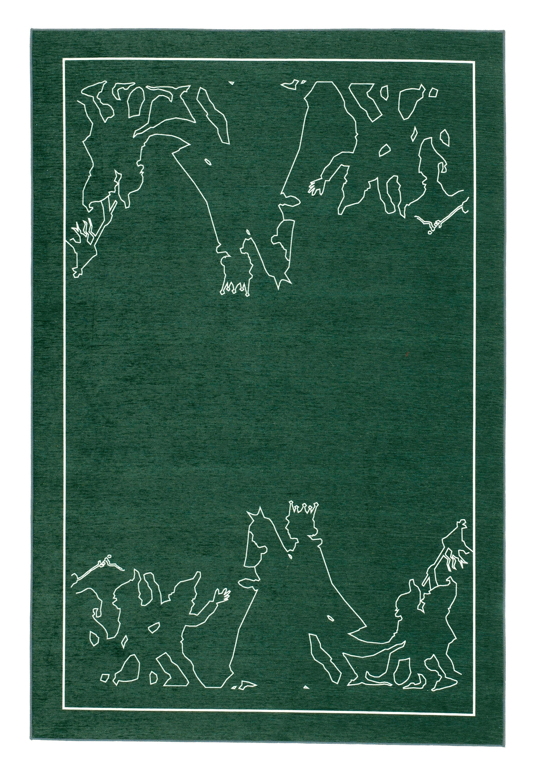 XXXLutz Kinderteppich Grimmliis Dunkelgrün 110x170 cm