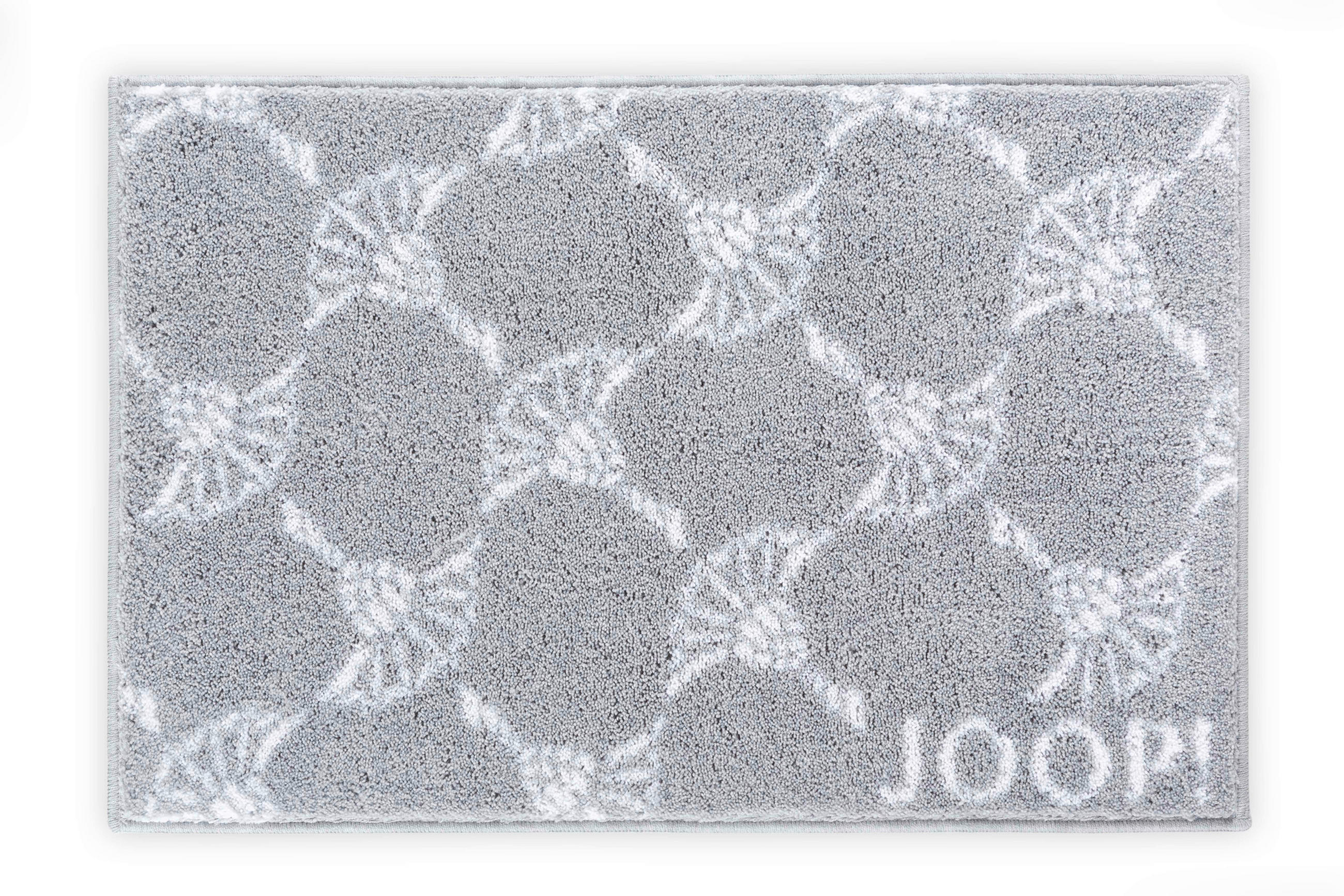 Joop! Badteppich New Cornflower Allover Grau 50x60 cm