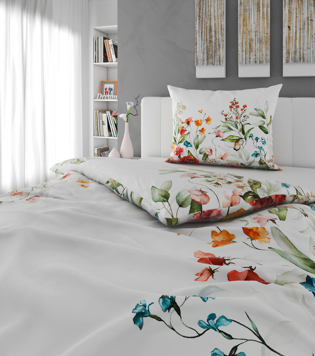 POSTELJINA SA DVA LICA 140/200 cm saten bela  - bela, Osnovno, tekstil (140/200cm) - Esposa