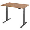 SCHREIBTISCH höhenverstellbar  - Nussbaumfarben/Graphitfarben, KONVENTIONELL, Holzwerkstoff/Metall (120/80/64,5-129,5cm) - Venda