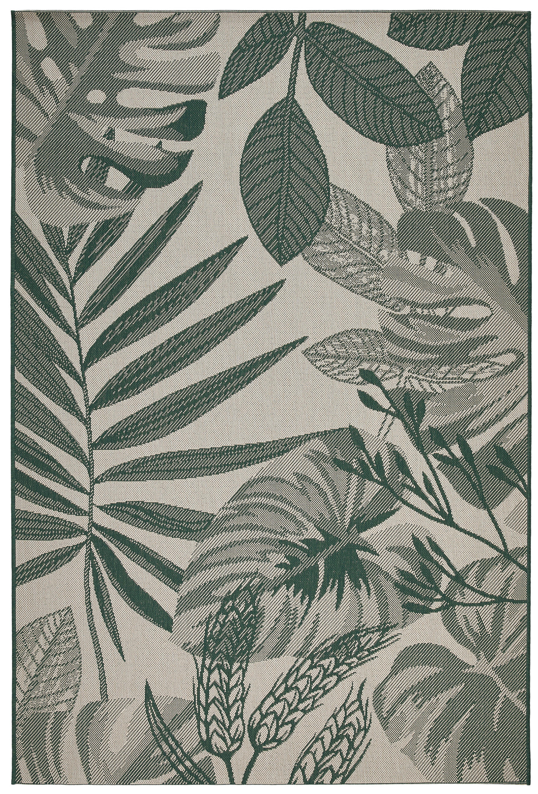 OUTDOORTEPPICH 160/230 cm Dunkelgrün  - Dunkelgrün, Trend, Textil (160/230cm) - Novel