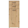 KOMMODE in 45/115/40 cm - Anthrazit/Schwarz, MODERN, Holzwerkstoff/Kunststoff (45/115/40cm) - Carryhome