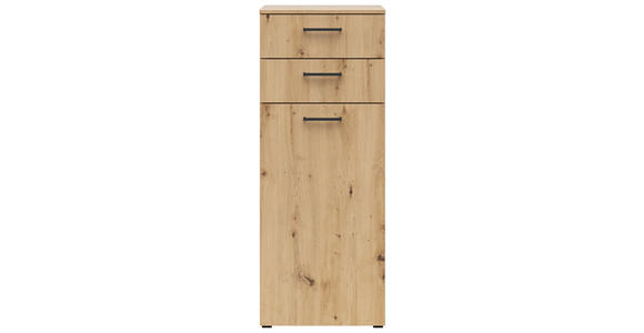 KOMMODE in 45/115/40 cm - Anthrazit/Schwarz, MODERN, Holzwerkstoff/Kunststoff (45/115/40cm) - Carryhome