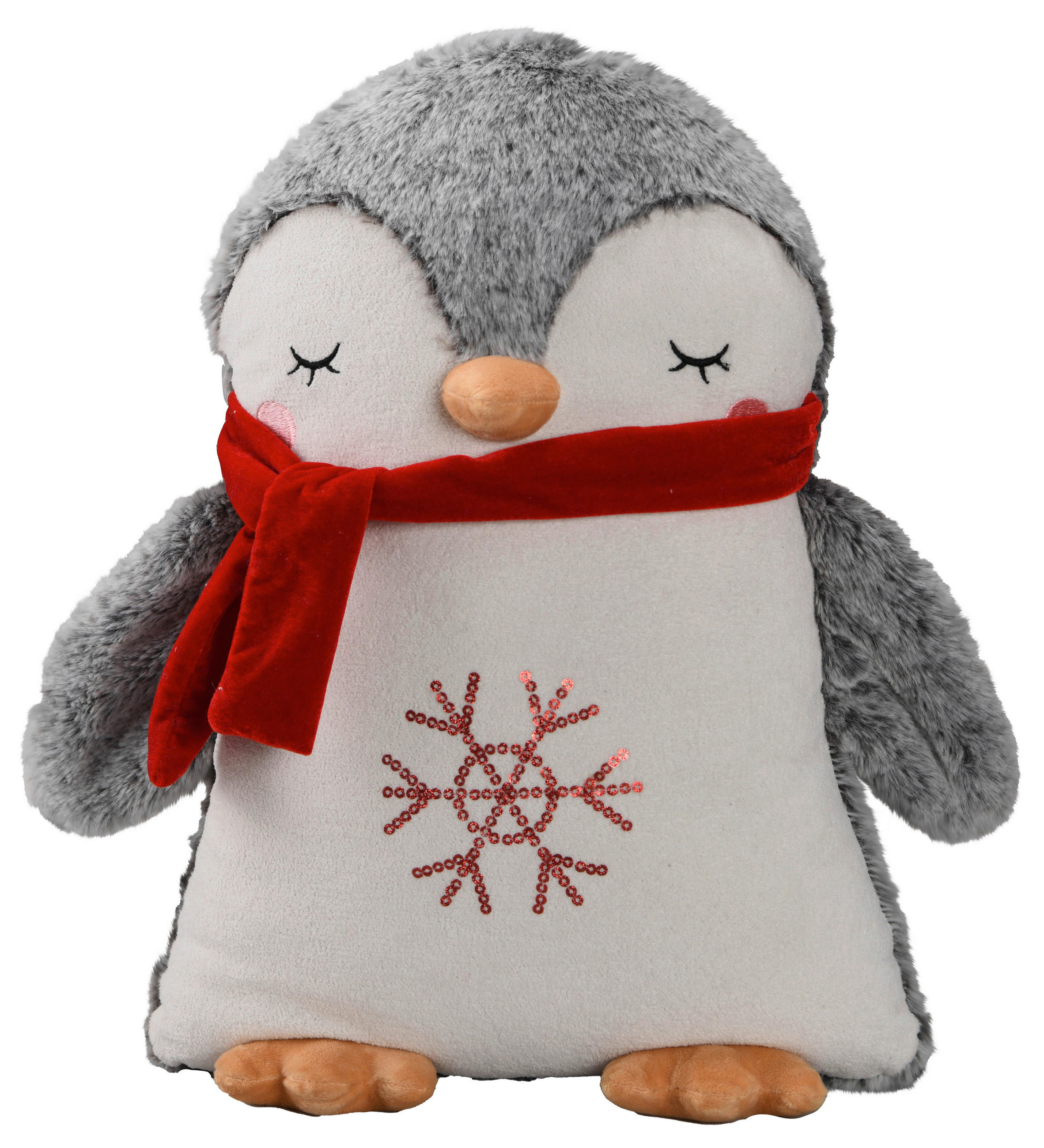 ZIERKISSEN    - Rot/Weiß, LIFESTYLE, Textil (45/51cm) - X-Mas