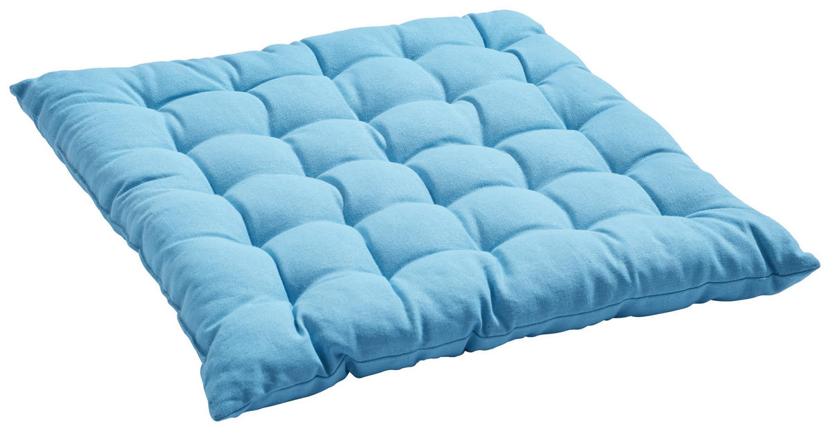 SITZKISSEN 40/40 cm  - Blau, Design, Textil (40/40cm) - Boxxx