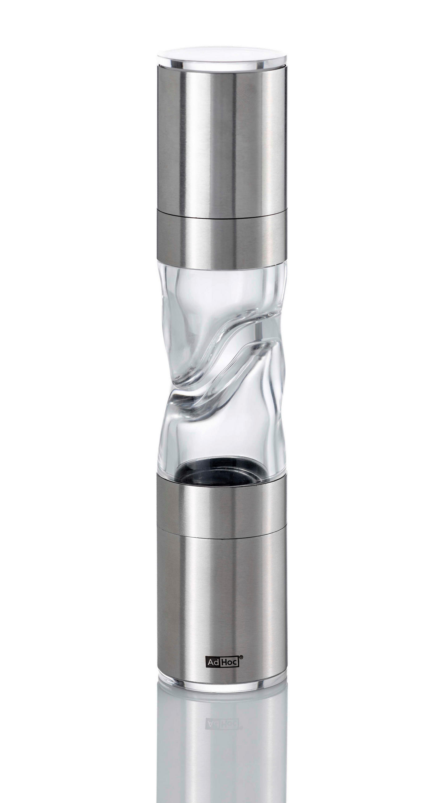 Doppelmühle DUOMILL PURE  - Edelstahlfarben, Basics, Keramik/Metall (4,5/22/4,5cm) - AdHoc