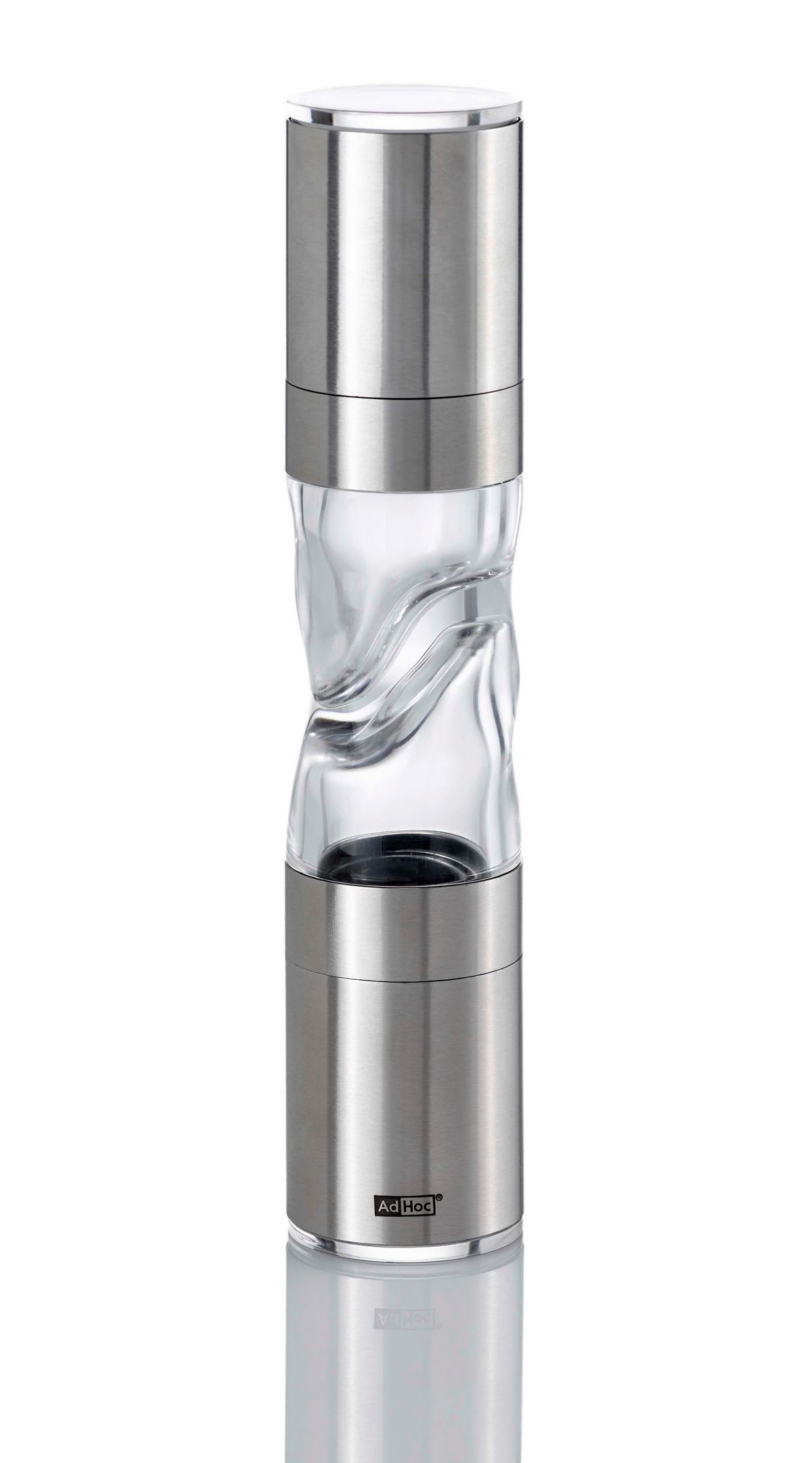 Doppelmühle DUOMILL PURE  - Edelstahlfarben, Basics, Keramik/Metall (4,5/22/4,5cm) - AdHoc