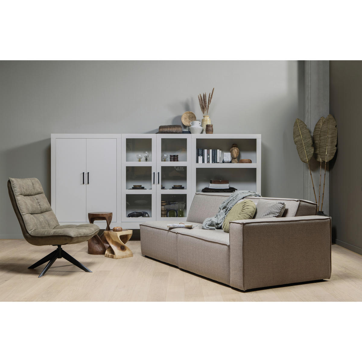 SESSEL in Lederlook Grün  - Schwarz/Grün, Design, Textil/Metall (70/97/85cm) - Livetastic